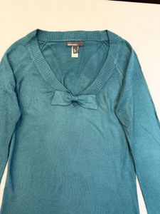 Mango Teal Bow top