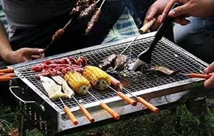 Bbq Skewer Set stainless steel