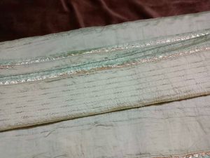 Mint Green Saree with Silver Details