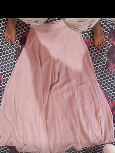 Elegant Pink Flared Palazzos