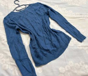 🎁Pinterest Blue Sweater with Design O