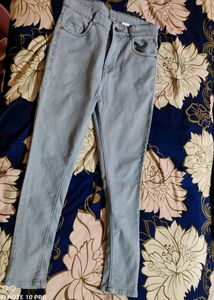 Grey Women Skin Fit Jean