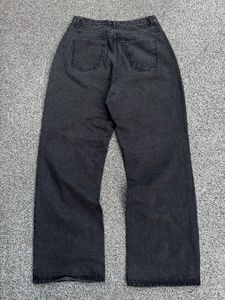 Gray Wide Leg Jeans