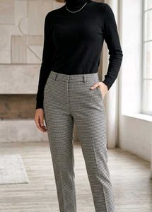 Houndstooth Pattern Pants