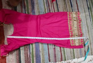 Pink Embroidered Kurta Salwar Set