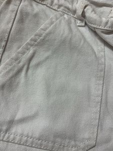 White Cargo Pants