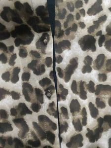 Leopard Print satin shirt