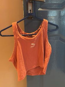 Puma Round Neck Slim Fit Crop Top