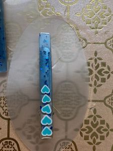Resin Blue Hair Clip