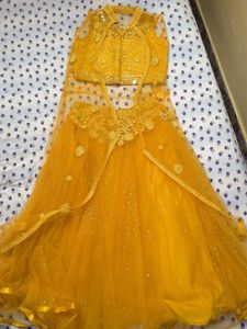 Elegant Yellow Lehenga Choli