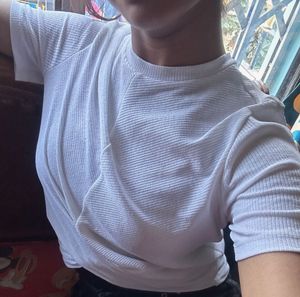 White Crop Top