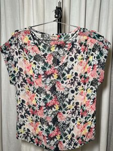 Floral Print Sheer Top