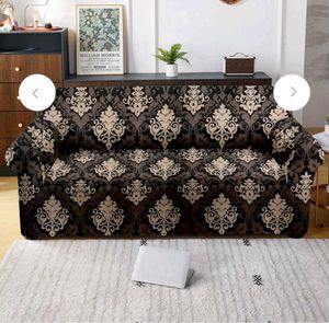 Elegant Damask Sofa Cover