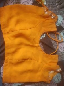 Stunning Yellow Embellished Saree