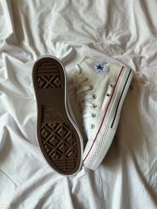 Classic White Converse High Tops