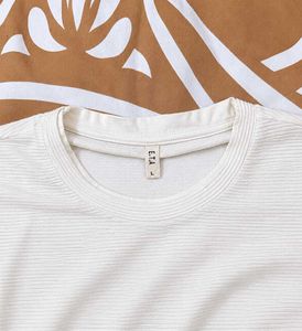 Y2K Cream Tee &amp; Knit Arm Warmers | L
