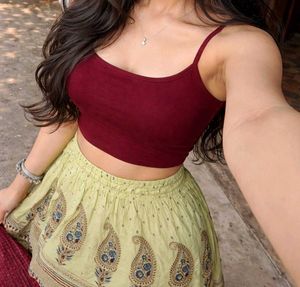Light Green Ethnic Skirt with Paisley Print