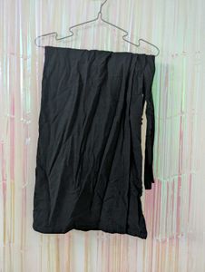 Black wrap around skirt