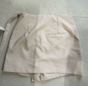 Cream Cargo Skirt/Skort