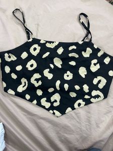 Leopard Print Crop Top