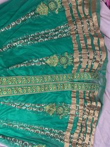 Green Embroidered Kurta Set