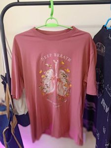 Unique 'Deep Breath' Lung Graphic T-Shirt