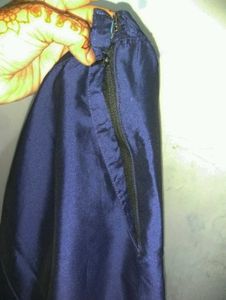 Elegant Navy &amp; Gold Embellished Dress