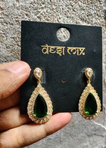 LIMEROAD Studded Teardrop Drop Earrings
