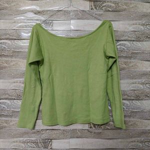 Lime Green Long Sleeve Top