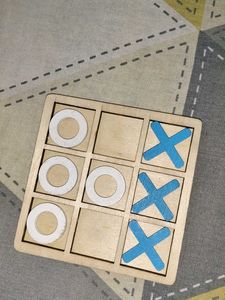 Wooden Tic Tac Toe Game