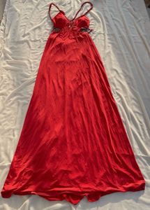 Stunning Red Bodycon Maxi Dress