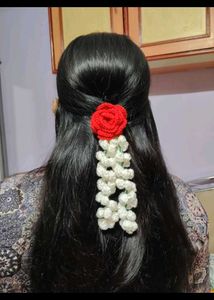 Handmade Crochet Flower Hair Accessory