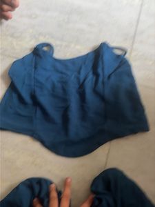Teal Open Front Blazer and Trouser