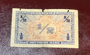 1/2 Deutsche Mark 1948 Extremely Rare