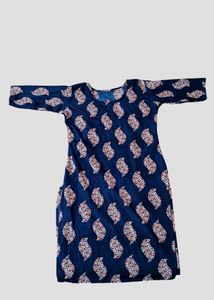 Blue Paisley Print Kurta