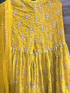 Yellow Haldi Sharara Set