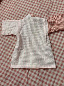 Adorable Gingham Kimono Top