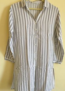 Striped Long Tunic Top