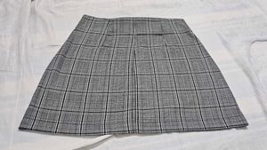 Stradivarius Plaid Mini Skirt