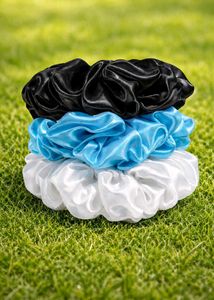 Colorful Satin Scrunchie Set (3)