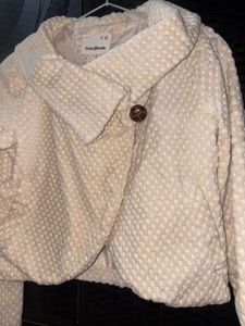Cozy Cream Textured Jacket