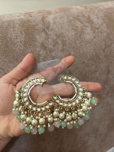 Elegant Pearl &amp; Stone Drop Earrings