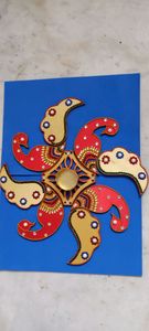 mdf valvet rangoli