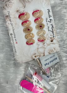 handmade Unique Press-On Nails Set