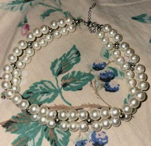 Elegant Double Strand Pearl choker