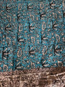 Pure Crepe embroidered saree