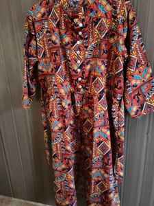 Patterned Casual Dress