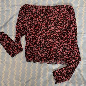 Floral Print Long Sleeve Top