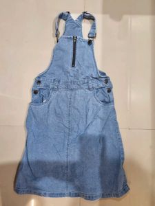 Denim Pinafore Dress
