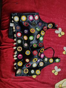 Embellished Black Ethnic Blouse